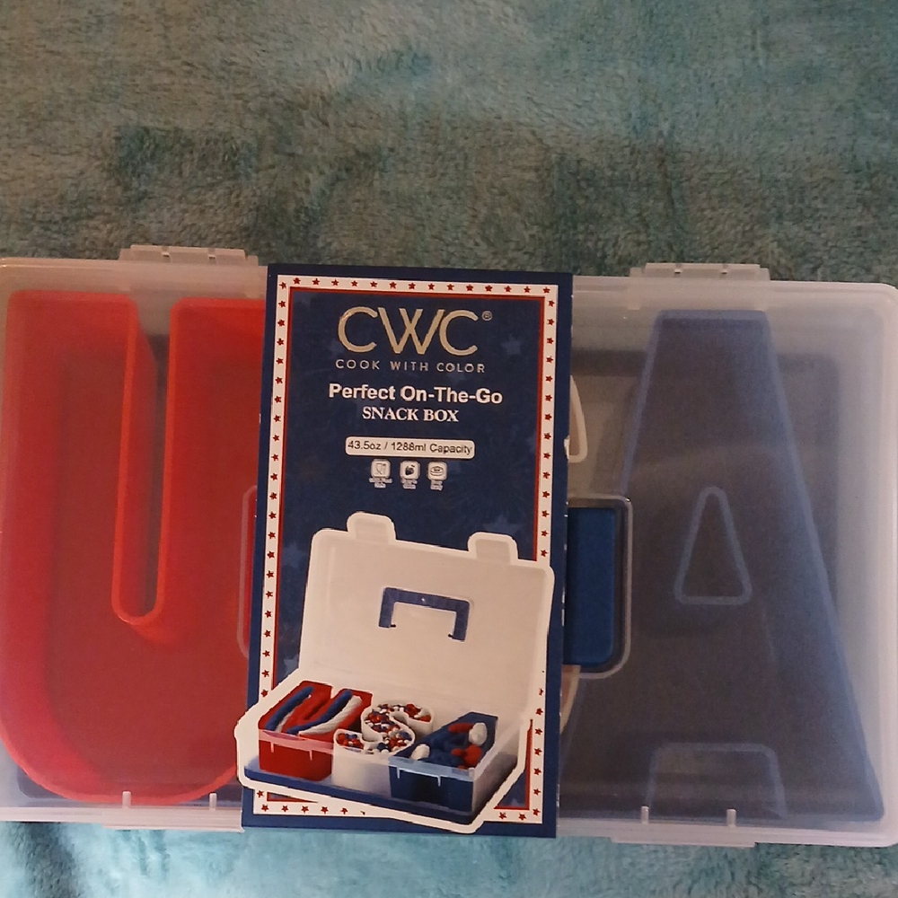 Red and Blue Snack Box